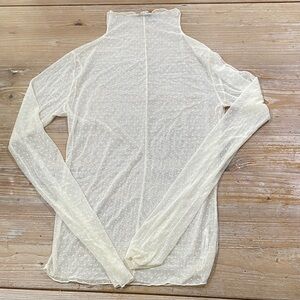 FP Movement by Free People Sheer White Blouse